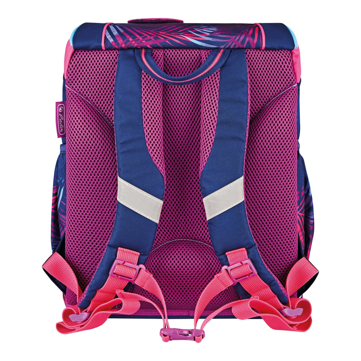 EAN 4008110347448 - Herlitz UltraLight Plus Tropical Chill juego de mochila escolar Chica Poliéster Marina, Rosa imagen 2