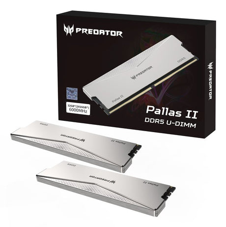 EAN 6955914638983 - Predator PALLASII-32GB-6000-1R8-2XV9 módulo de memoria 2 x 16 GB DDR5 6000 MT/s 288-pin DIMM imagen 11