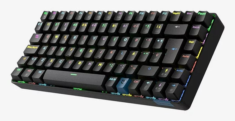EAN 8436545693452 - Hiditec GKE010005 teclado Juego USB + RF Wireless + Bluetooth QWERTY Español Negro imagen 2
