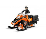 Moto De Nieve Brother Con Conductor Y Equipamiento, Modelo De Vehículo Naranja/Negro 63101