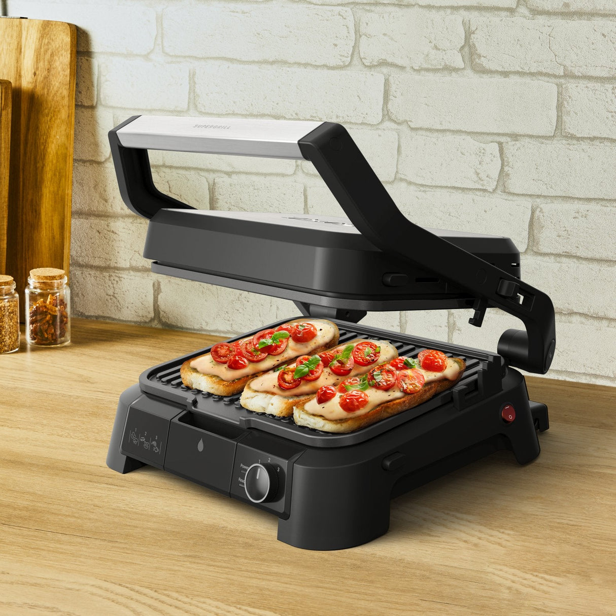 Parrilla Eléctrica  Tefal Supergrill 3-In-1 Gc510de0  De Contacto