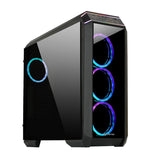 Caja  Pc Chieftec Stallion Ii, Negra, Vidrio Templado