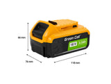 Powertools Battery      Dewalt Xr 18v 4ah