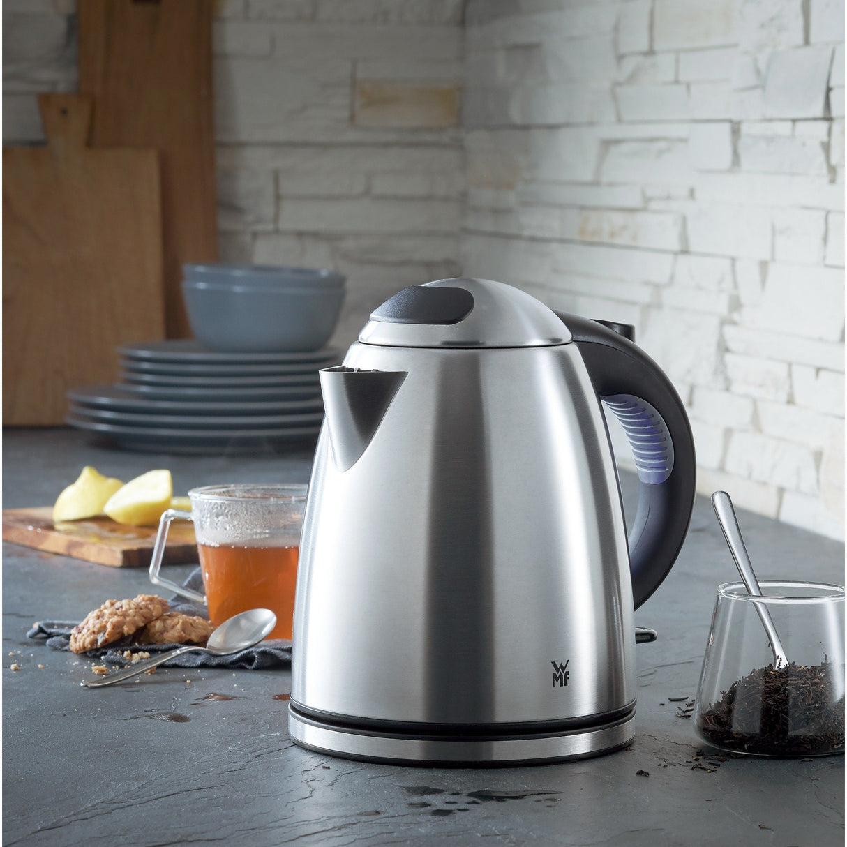 Wmf Stelio 04.1301.0012 Tetera Eléctrica 1,2 L Negro, Acero Inoxidable 2400 W
