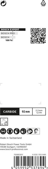 Bosch Professional Expert Hoja De Sierra De Calar De Carburo T 108 Bhm 'Carbon Fiber Clean' 3 Piezas 2608900565