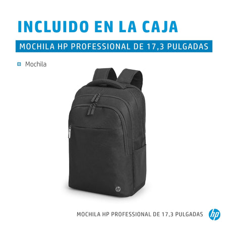 EAN 0196188587942 - HP Professional 17.3 Laptop Backpack 43,9 cm (17.3") Negro imagen 4