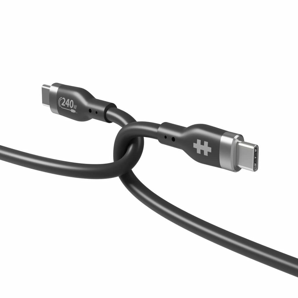 Cable Hyper 1m Silicone 240w Usb-C De Carga - Black