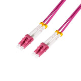 Logilink Steel Armored Fiber Patch Cord Om4, Duplex Lc Upc - Lc Upc, 1.0 M
