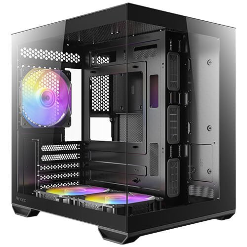 Caja Minitorre Microatx Cx60m A-Rgb Negro Antec Micro Atx/ Argb/ 1 X 3.5'', 3 X 2.5''/ 3x Ventiladores Intalados