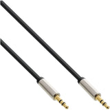 Cable De Audio Inline Slim 3.5mm Macho A Macho Estéreo 2m