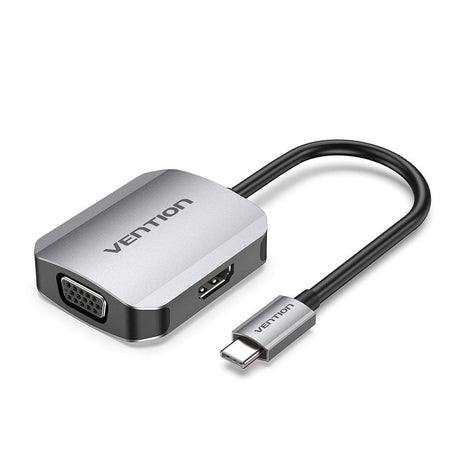 EAN 6922794756205 - Vention TDIHB adaptador de cable de vídeo 0,15 m USB Tipo C HDMI + VGA (D-Sub) Gris imagen 1
