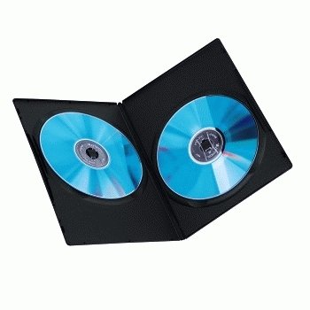 Hama Dvd Slim Double-Box 25, Black 2 Discos Negro