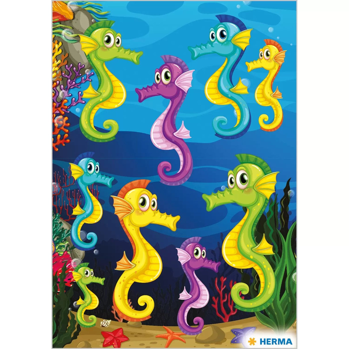 Herma Pegatina Magic Caballito De Mar Neón