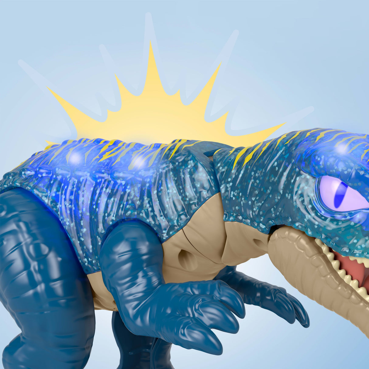 Figura De Juguete De Baryonyx Iluminada Con Gruñido De Jurassic World Imaginext De Fisher-Price   Jct48