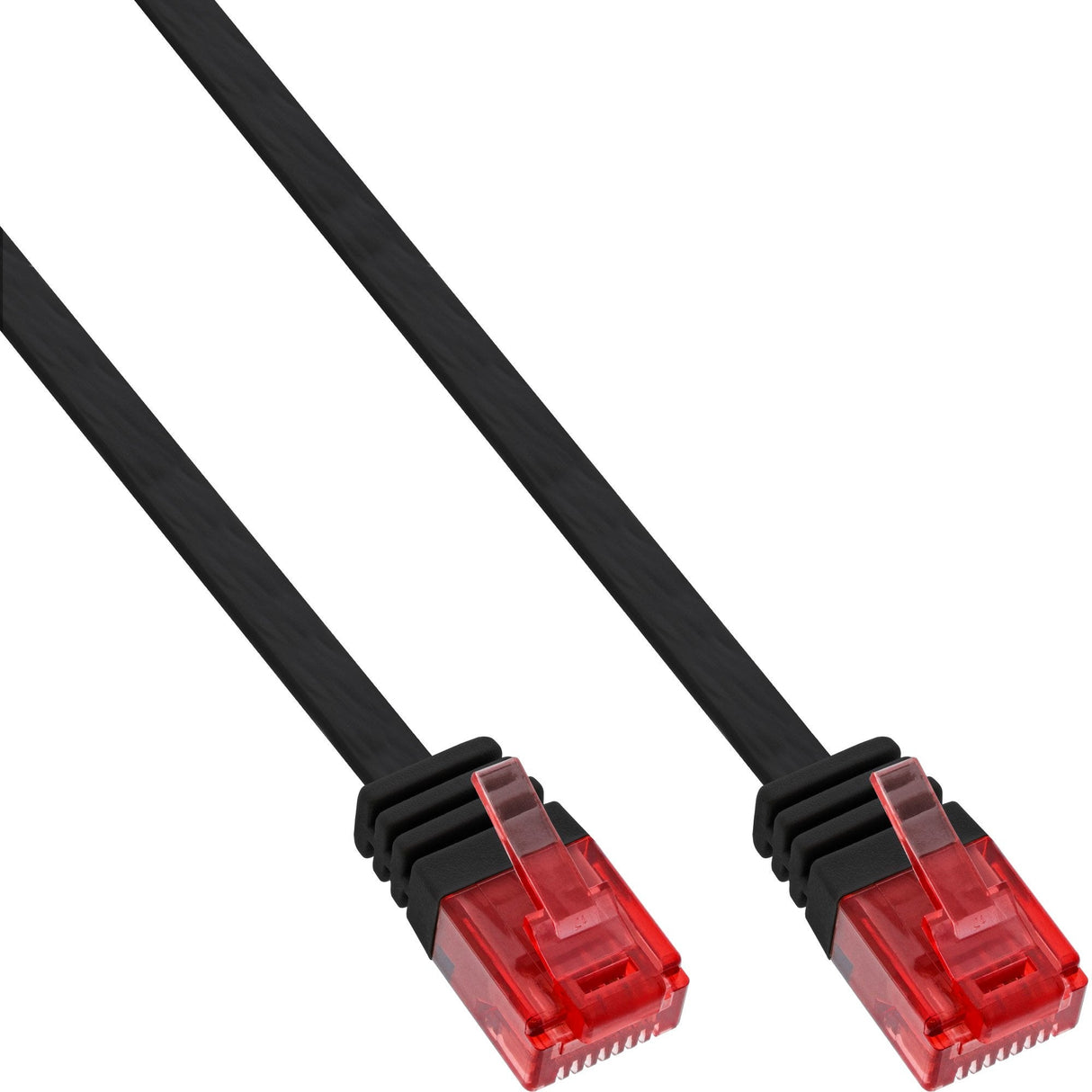 Inline Flat Ultraslim Cable De Red U/Utp Cat.6 Gigabit Ready Negro 0.5m