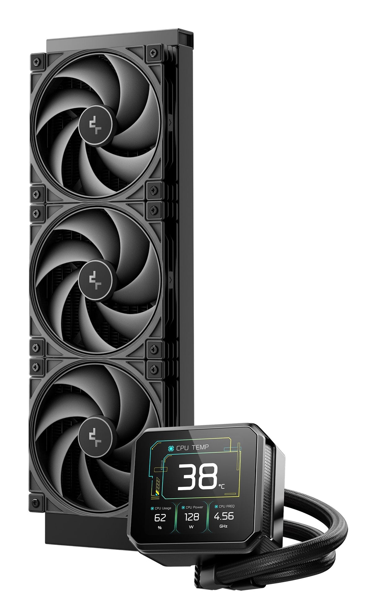 Refrigerador Liquido Cpu Deepcool Spartacus 360 (3x360mm) Black R-Spt360-Bkdsm
