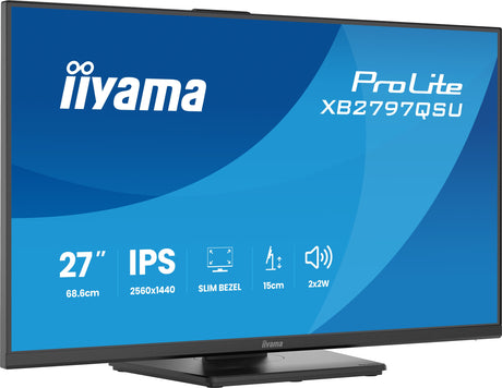 EAN 4948570125876 - iiyama ProLite XB2797QSU-B1 pantalla para PC 68,6 cm (27") 2560 x 1440 Pixeles Quad HD LED Negro imagen 9