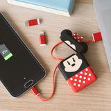 Thumbsup! Powersquad Flip Cable Retráctil Usb "Minnie Mouse"