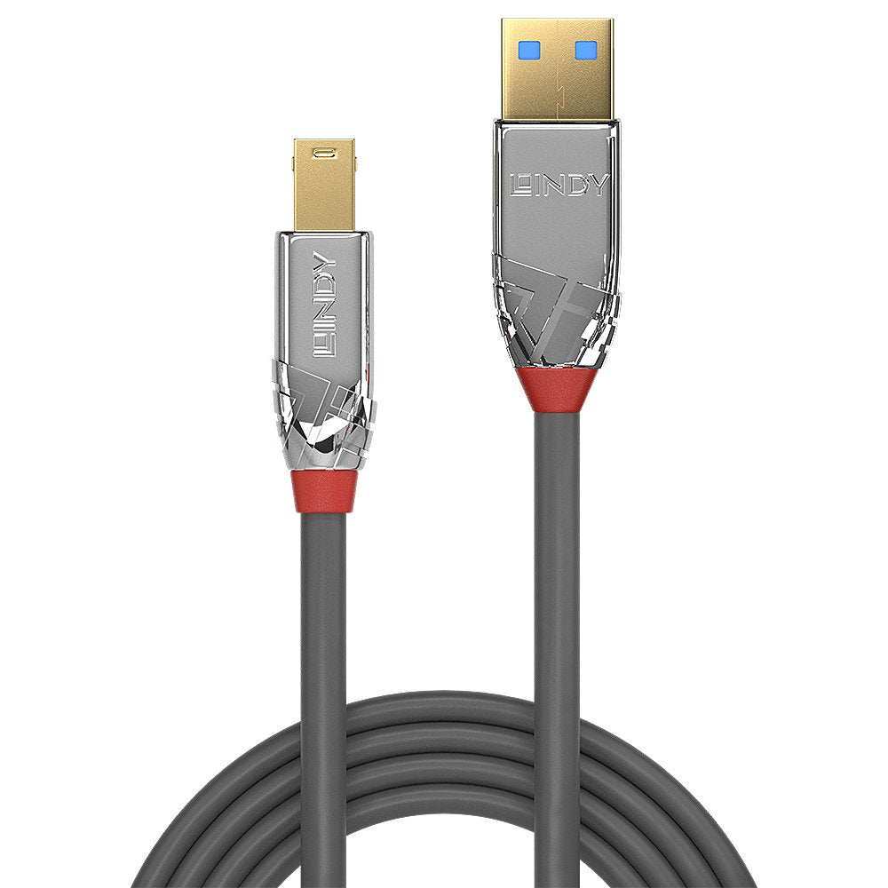 Cable Lindy Usb 3.0 Tipo A/B Cromo Line M/M 0.5m