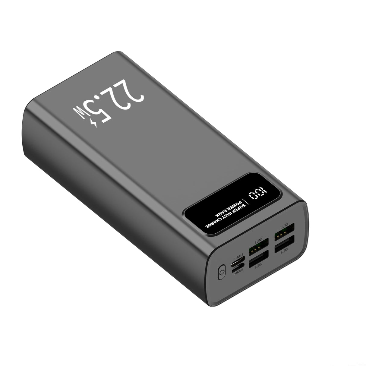 Leotec Powerbank 30000mah 22,5w Pd20w Neg (1 Usb-C+4usb-A Inc Usb-A A Usb-C)
