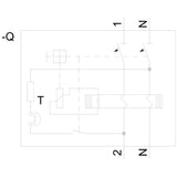 Siemens Fi-Schalter 2x25a 5sv33126 Typ A 25a 1+N-Pol 30ma 230v 2te