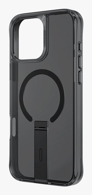 Uniq Case Eleva With Vertica Stand Iphone 16 Pro 6.3" Black Carbon Black