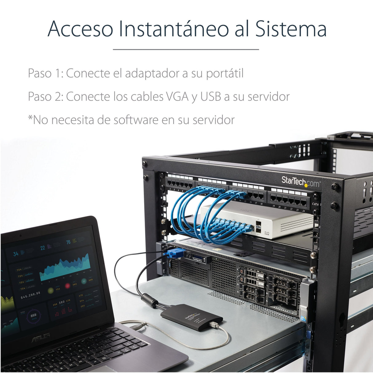 Startech Consola Kvm Usb 2.0 Con Transferencia Arc