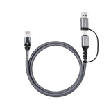 Cat6 Ftp To Usb A-C Adapter  Cable, 5 Meter