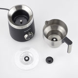 Espumador Severin Sm 3587,  De Leche Negro/Acero Fino Cepillado