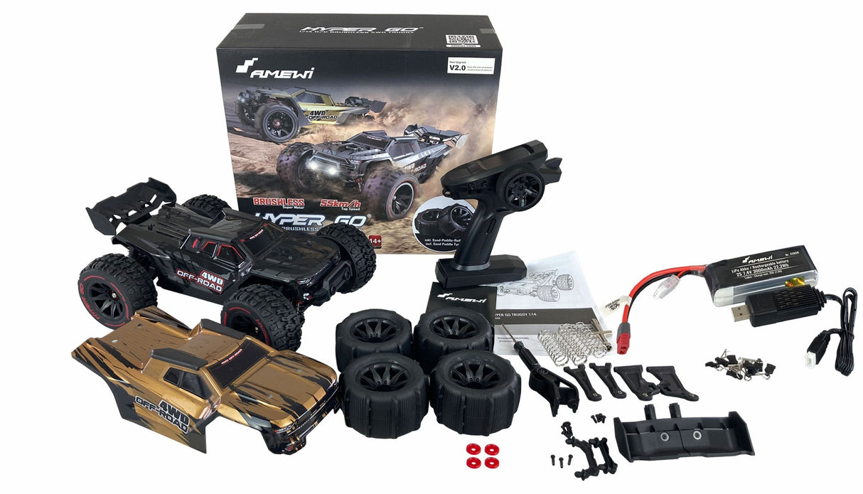 Amewi Hyper Go Truggy Brushless 4wd 1:14 Rtr Black