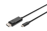 EAN 4016032481072 - Digitus AK-300334-020-S adaptador de cable de vídeo 2 m USB Tipo C Negro imagen 1