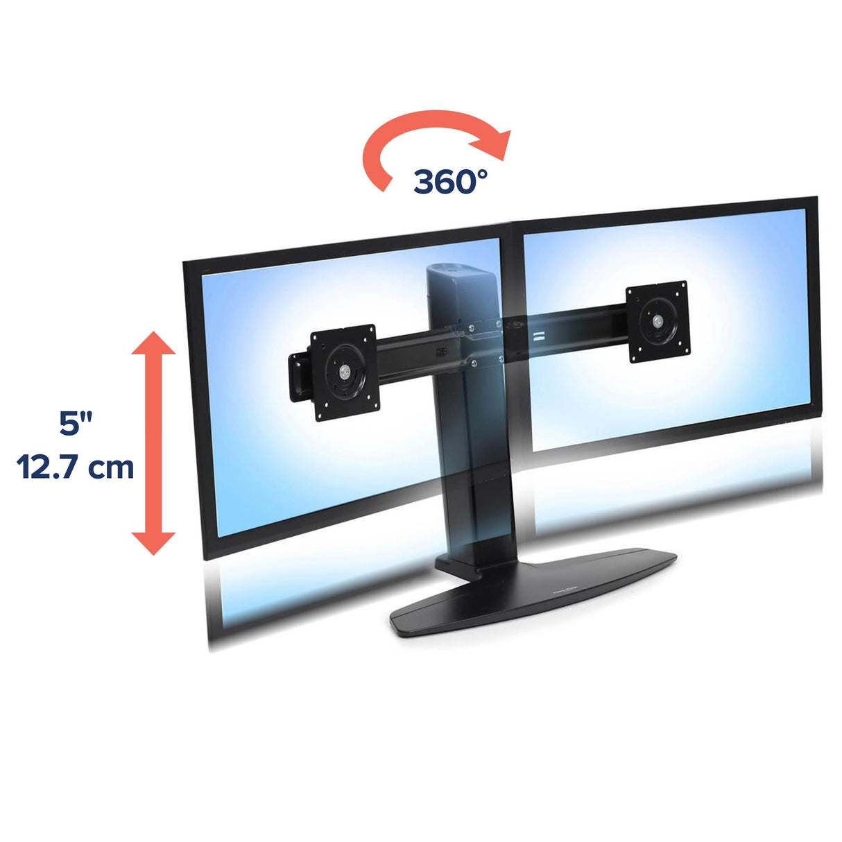 Soporte Elevador Para Lcd Dual Ergotron Neo-Flex 24 Pulgadas Máximo 15,4 Kg. Vesa 75 X 75 Mm 100 X 100 Mm