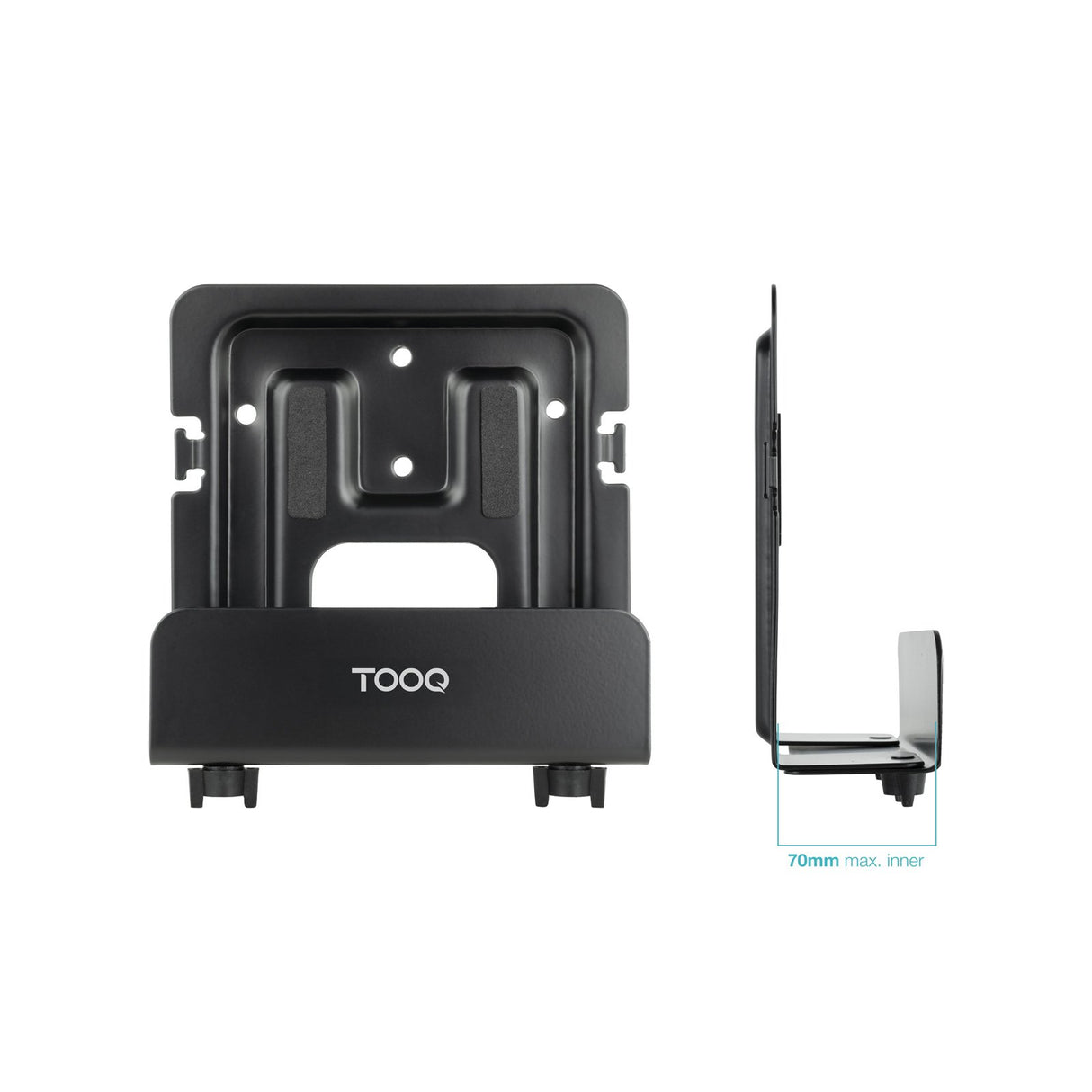 EAN 8433281012318 - TooQ TQMPM4776 soporte de CPU Soporte de CPU para instalación en pared Negro imagen 2