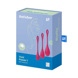 Satisfyer - Yoni Power 1 Kit De Entrenamiento Rojo