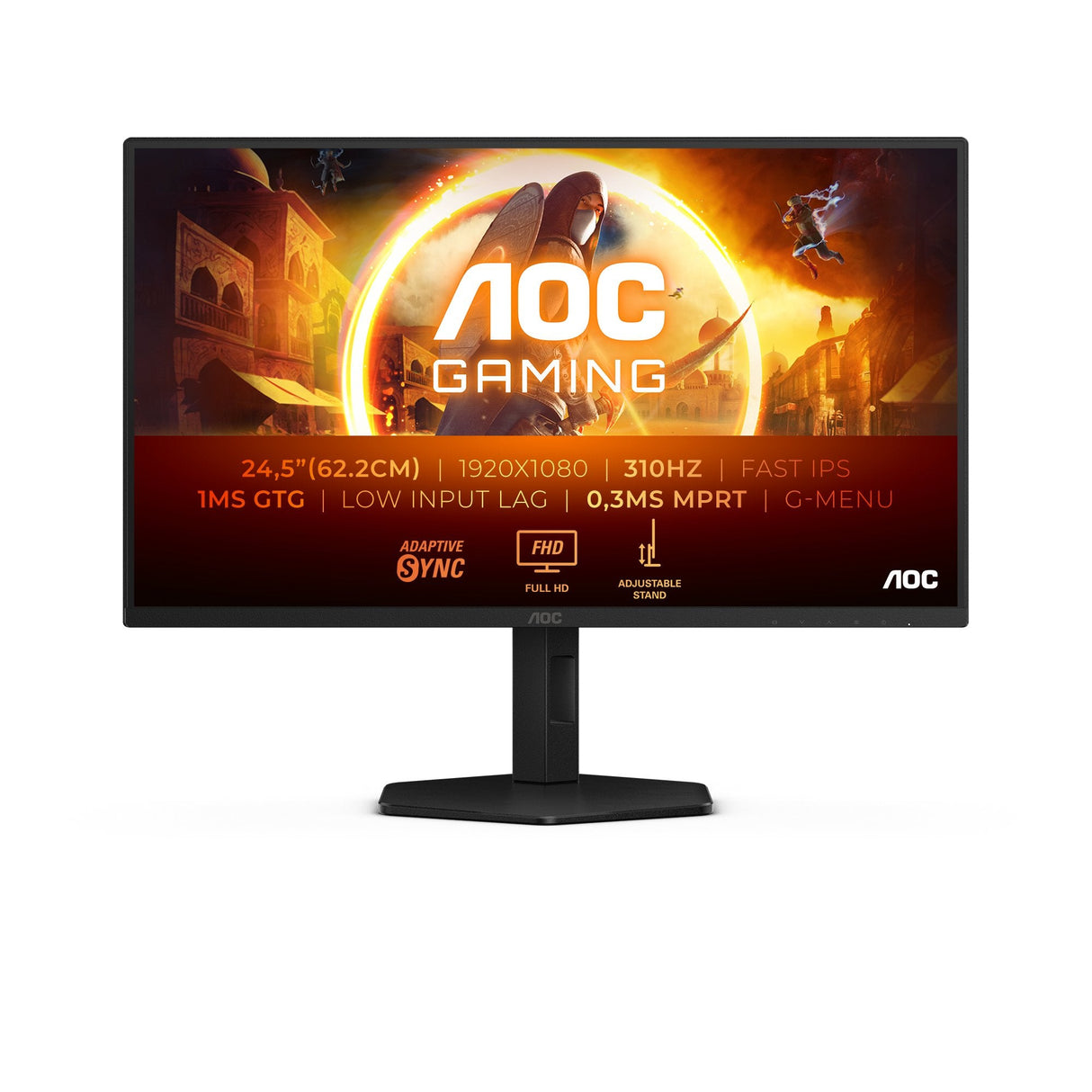 Monitor 25" Aoc 25g4sxu Gaming Fhd Black/Grey