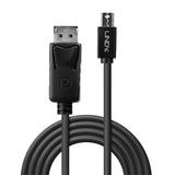 Lindy Mini-Displayport A Displayport Cable Negro 3m