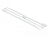 Delock Cablebinder Mit Befestigungsöse L 160 X B 4,8 Mm Weiss 10 Stück