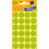 Avery Zweckform Farbkodierungspunkt - 1,8 Cm Diámetro - Verde Neón (Paquete De 96)