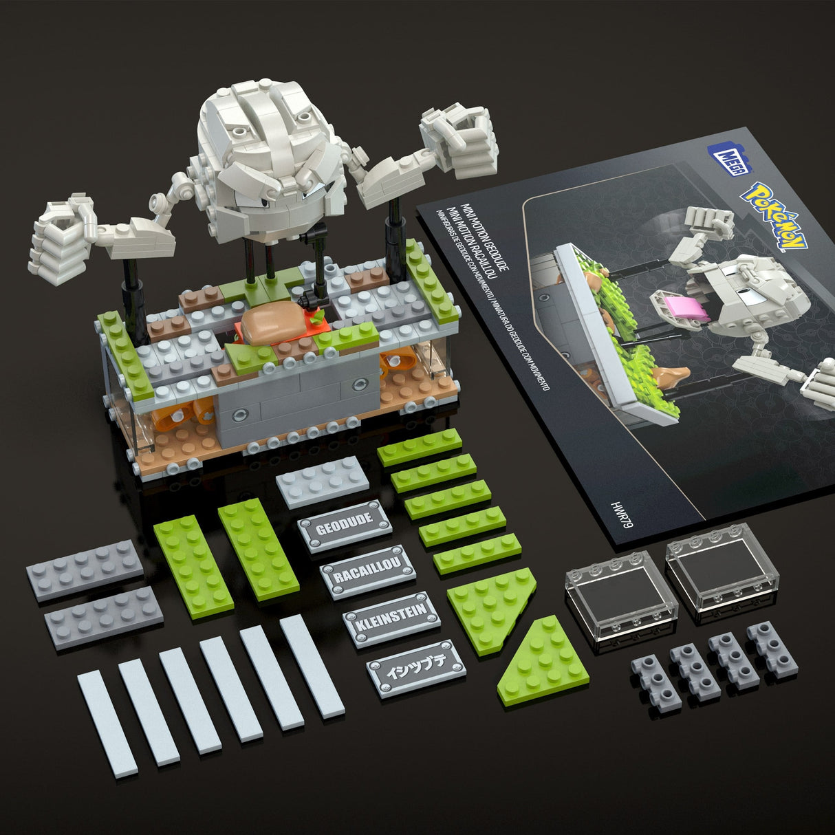 Mega Mega Pokémon Mini Motion Ladrillo Pequeño Hwr79