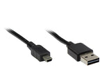 Goodconnections Anschlusscable Usb 2.0 Easy Stecker A An Mini B Stecker, Schwarz, 1m,