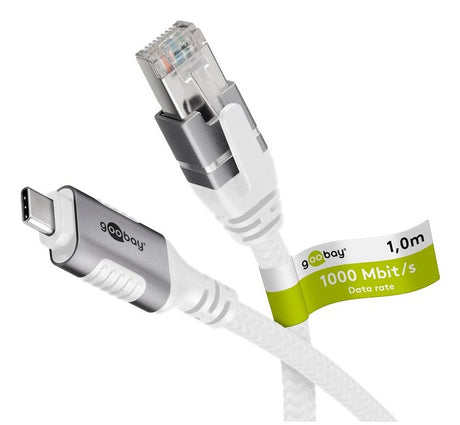EAN 4040849741654 - Goobay 74165 cable de red Blanco 1 m Cat6 F/UTP (FTP) imagen 1