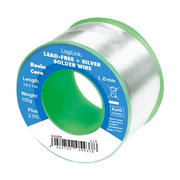 Carrete De Estaño 1mm  100gr Sin Plomo + Plata Logilink