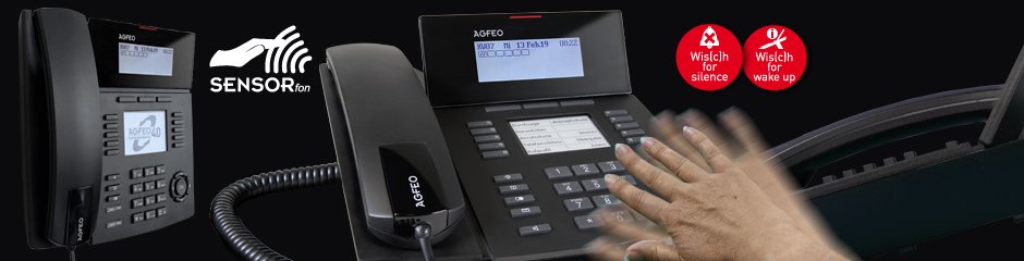 Agfeo M 53 Sensorfon Negro