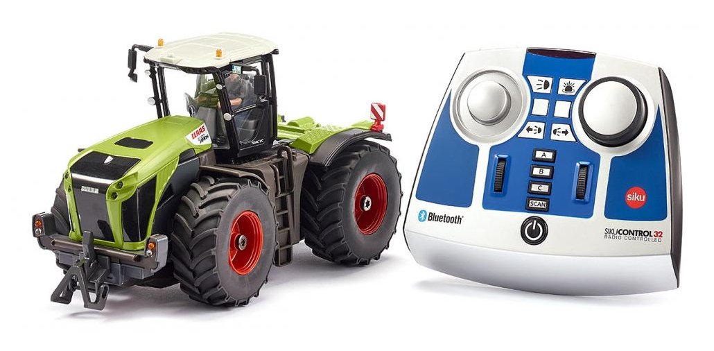 Siku Claas Xerion 5000 Tractor Vc Con Módulo De Control Remoto Bluetooth, Rc Verde