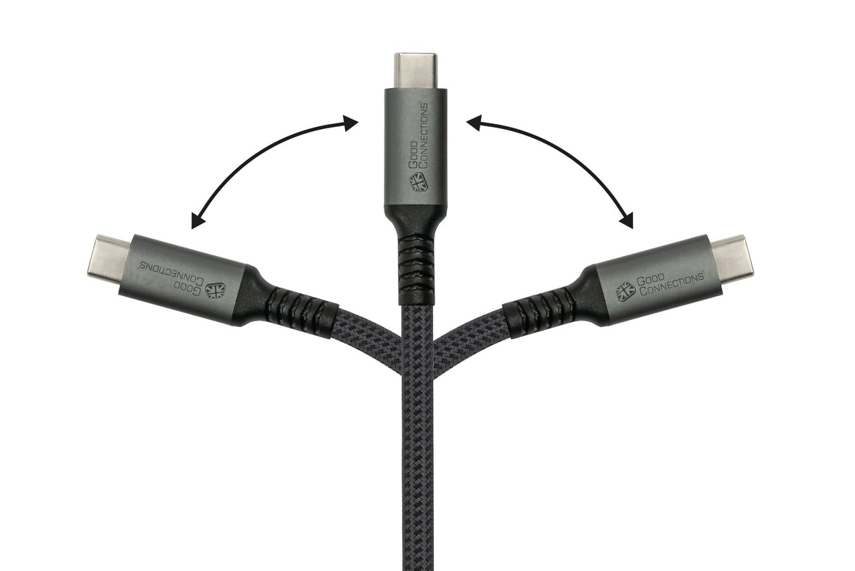 EAN 4014619881451 - Alcasa 2240-CCT030A cable USB USB 2.0 3 m USB C Grafito imagen 4