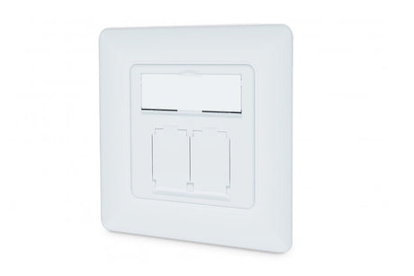 EAN 4016032485735 - Digitus DN-9010/8-2 toma de corriente 2 x RJ-45 Blanco imagen 1