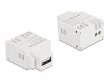 Keystone Modul Mit Usb Typ-A Ladebuchse 2,1 A Weiss
