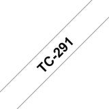 EAN 4977766050708 - Brother TC-291 cinta para impresora de etiquetas Negro sobre blanco imagen 1