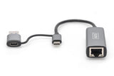 EAN 4016032473572 - Digitus DN-3028 cambiador de género para cable USB-C USB 3.1 RJ-45 Gris imagen 5