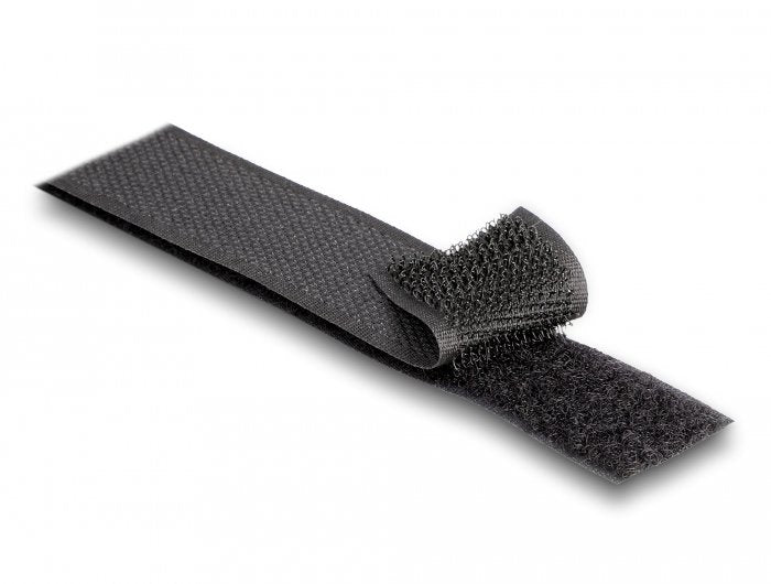 Delock 20853 Cinta De Gancho Y Bucle De Alta Resistencia La 25 M X An 25 Mm Negra